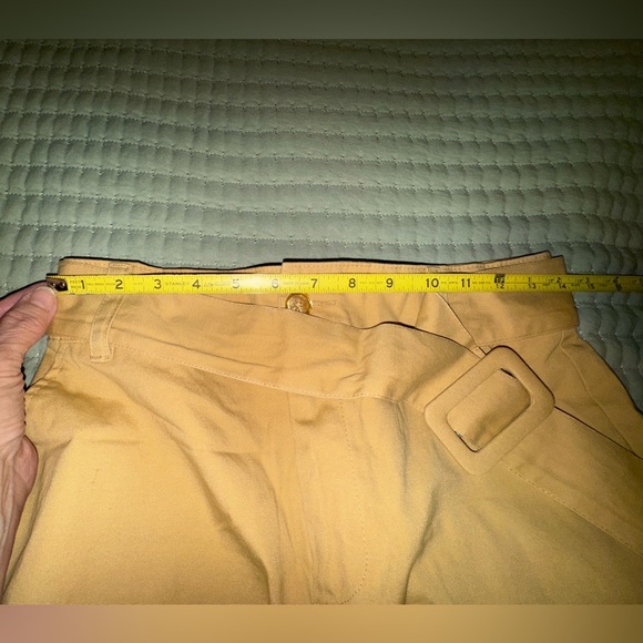 Who What Wear Wide Leg darkTan/burnt yellow Pants w belt Size 2 NWOT - Picture 11 of 12
